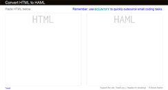 Desktop Screenshot of htmltohaml.com